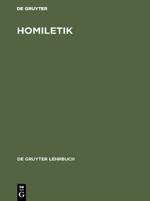 cover image of Homiletik